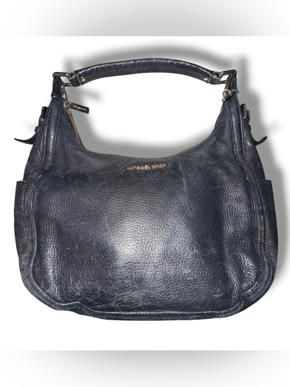 MICHAEL KORS Lydia Hobo bag - Black Pebbled Leather